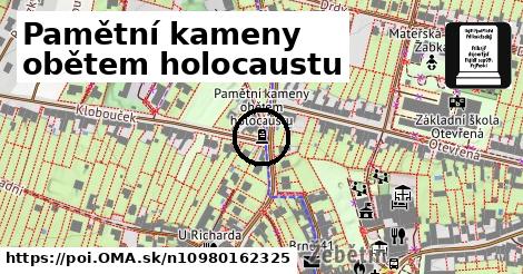 Pamětní kameny obětem holocaustu