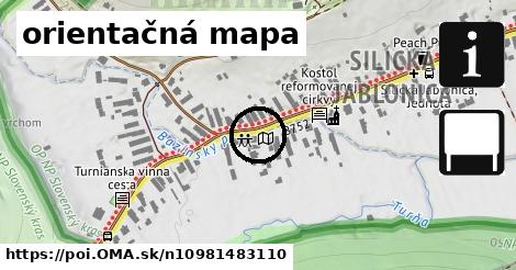 orientačná mapa