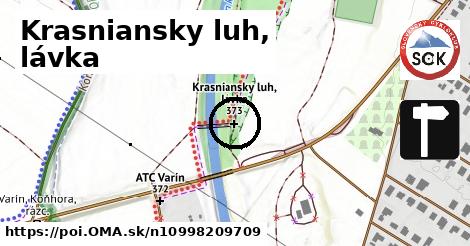 Krasniansky luh, lávka