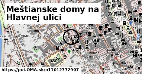 Meštianske domy na Hlavnej ulici