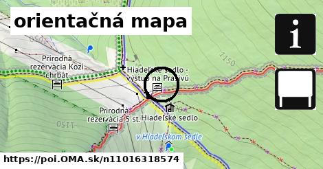 orientačná mapa