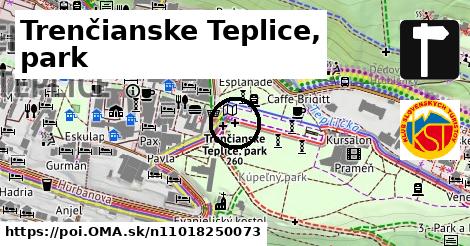 Trenčianske Teplice, park