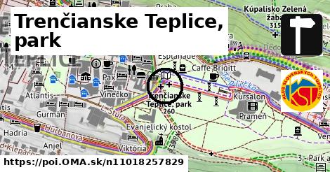 Trenčianske Teplice, park
