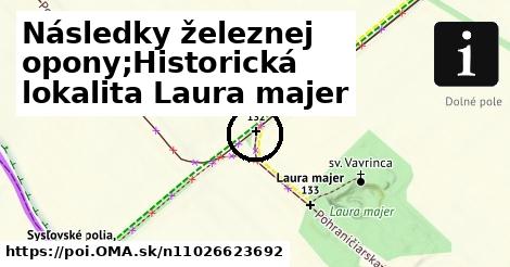 Následky železnej opony;Historická lokalita Laura majer