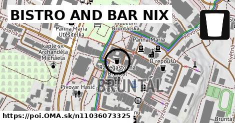 BISTRO AND BAR NIX