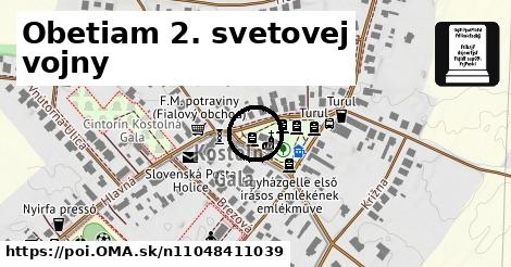 Obetiam 2. svetovej vojny