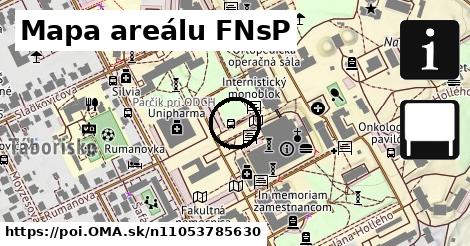 Mapa areálu FNsP