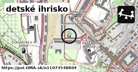 detské ihrisko