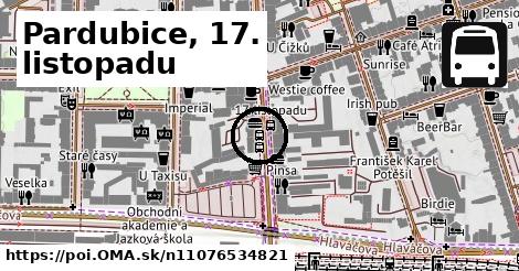 Pardubice, 17. listopadu