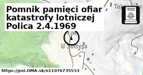 Pomnik pamięci ofiar katastrofy lotniczej Polica 2.4.1969