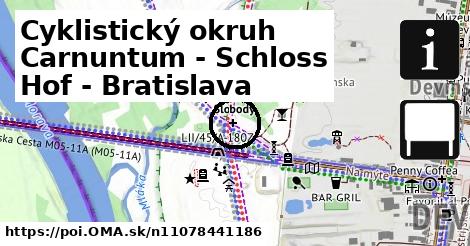 Cyklistický okruh Carnuntum - Schloss Hof - Bratislava