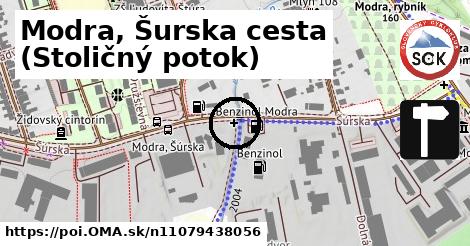 Modra, Šurska cesta (Stoličný potok)