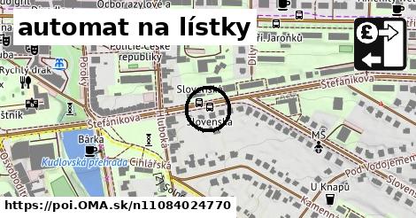 automat na lístky