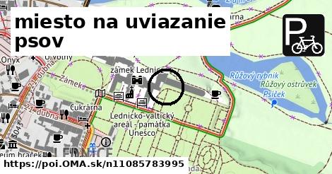 miesto na uviazanie psov