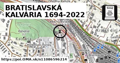 BRATISLAVSKÁ KALVÁRIA 1694-2022