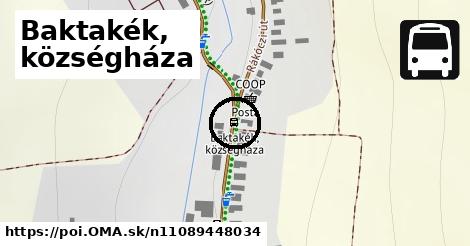 Baktakék, községháza