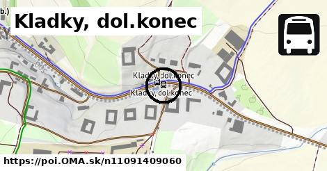 Kladky, dol.konec