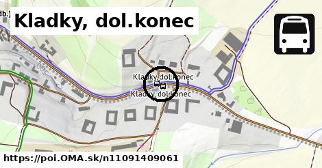 Kladky, dol.konec