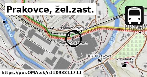 Prakovce, žel.zast.