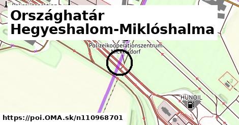 Országhatár Hegyeshalom-Miklóshalma