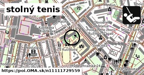 stolný tenis