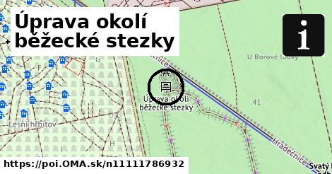 Úprava okolí běžecké stezky