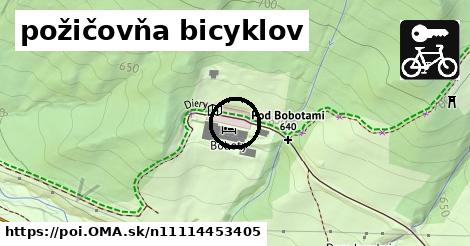 požičovňa bicyklov