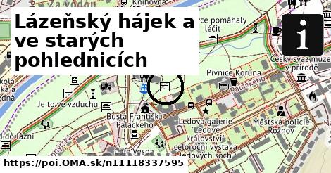 Lázeňský hájek a ve starých pohlednicích