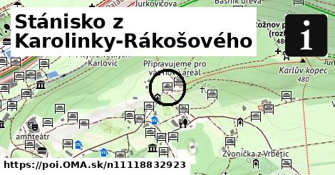 Stánisko z Karolinky-Rákošového