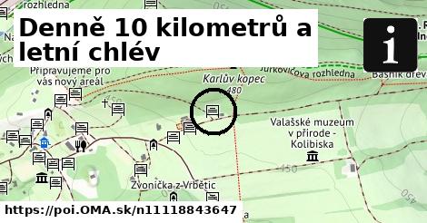 Denně 10 kilometrů a letní chlév