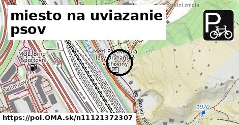 miesto na uviazanie psov