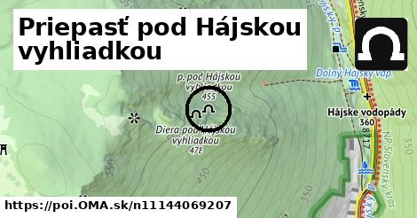 Priepasť pod Hájskou vyhliadkou
