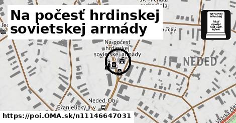 Na počesť hrdinskej sovietskej armády