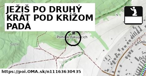 JEŽIŠ PO DRUHÝ KRÁT POD KRÍŽOM PADÁ