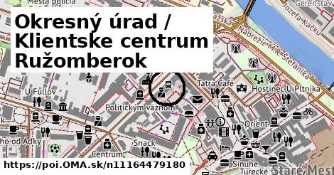 Okresný úrad / Klientske centrum Ružomberok