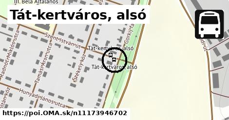 Tát-kertváros, alsó