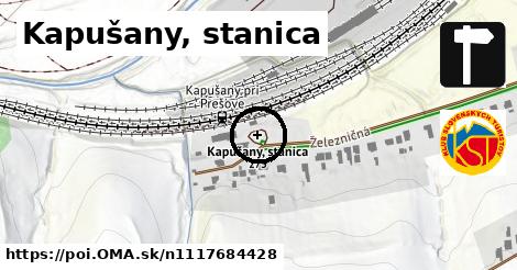 Kapušany, stanica