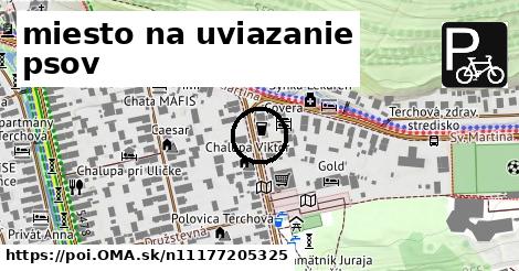 miesto na uviazanie psov