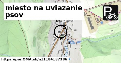 miesto na uviazanie psov