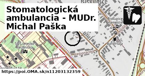 Stomatologická ambulancia - MUDr. Michal Paška