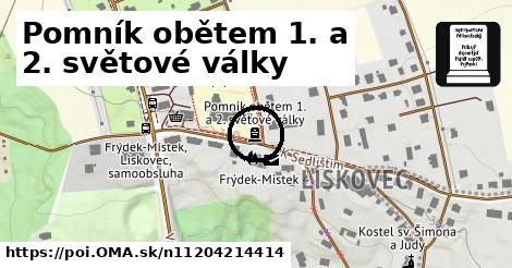 Pomník obětem 1. a 2. světové války