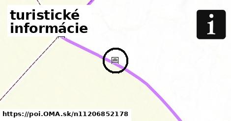 turistické informácie