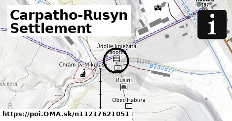 Carpatho-Rusyn Settlement