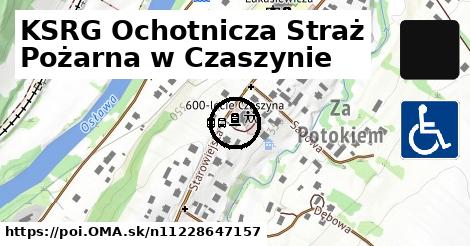 KSRG Ochotnicza Straż Pożarna w Czaszynie