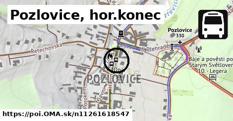 Pozlovice, hor.konec