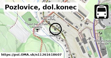 Pozlovice, dol.konec