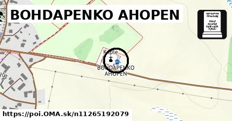 BOHDAPENKO AHOPEN