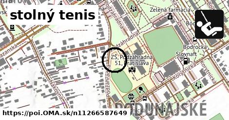 stolný tenis