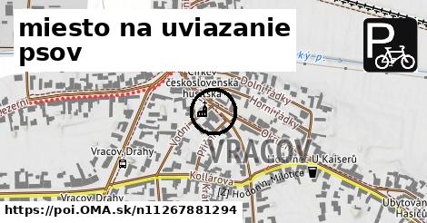 miesto na uviazanie psov