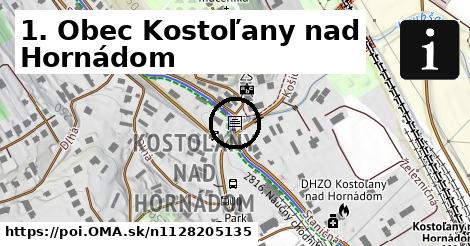 1. Obec Kostoľany nad Hornádom